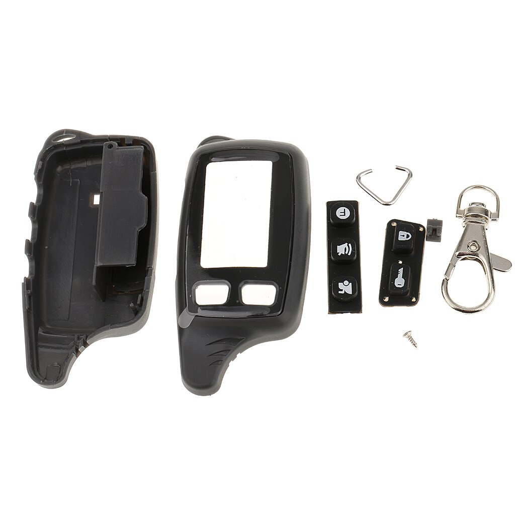 1 Set Key Case Sleutelhanger Voor Tomahawk TW9010 TW9020 2Way Ongesneden Blade Fob Case Cover Folding Auto Flip Afstandsbediening