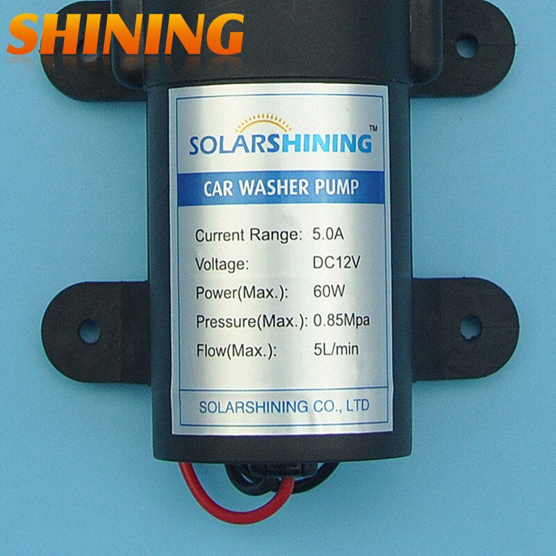 DC 12V 60W Micro High Pressure Diaphragm Pump, Car Washing, Metering Spraying Water Pump, Boat RV Pump