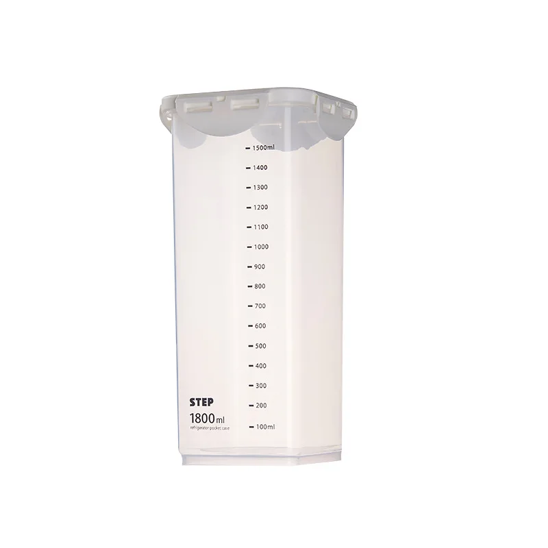 Food Sealed Jar Storage Jar Fresh-keeping Box Grain Storage Tube Storage Box Kitchen Sealed Jar Bean: Silver