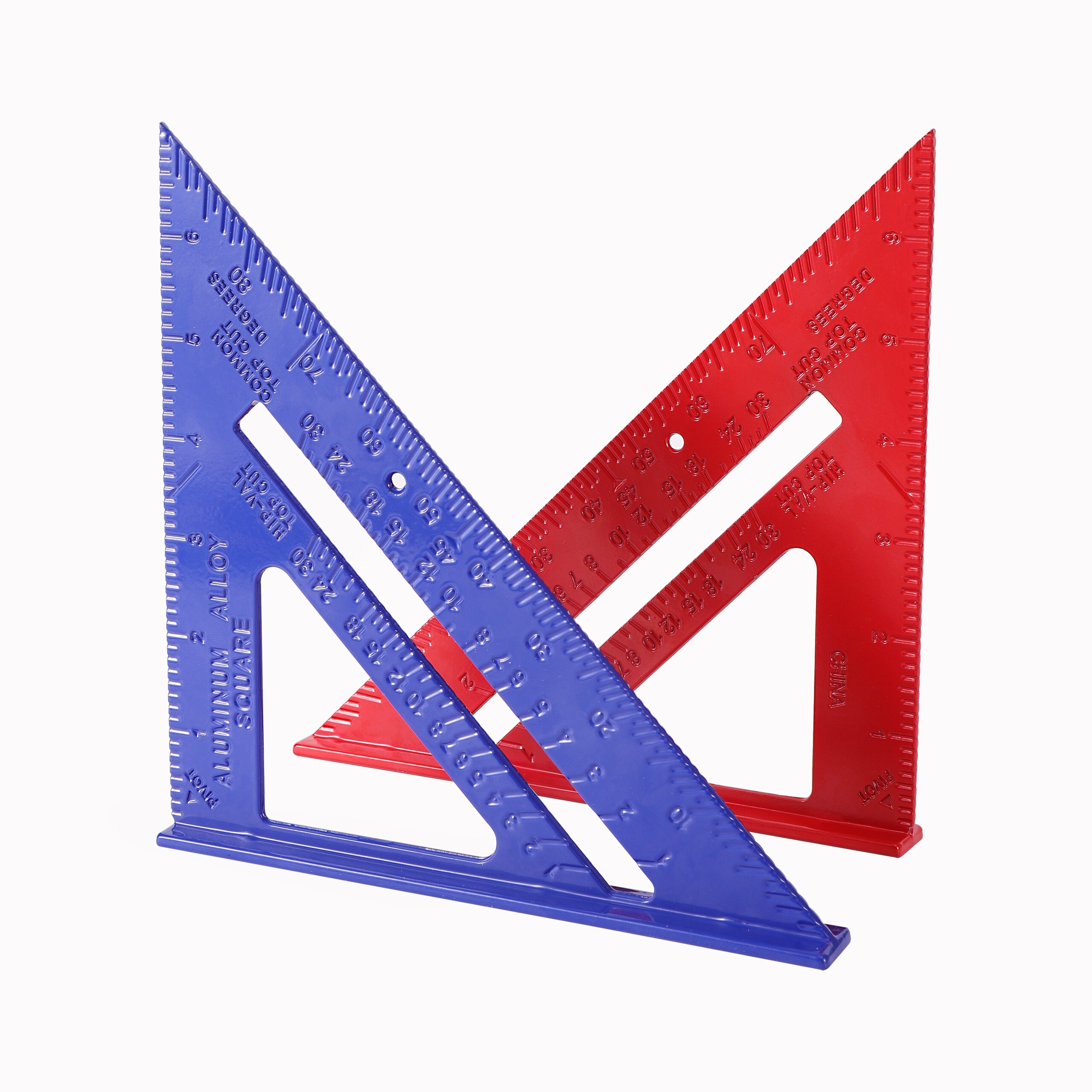 Drawing Tool Triangle Ruler Carpenter Square Speed Square Layout Tool Measurement Tool Angle Protractor Aluminum Alloy 1Pc