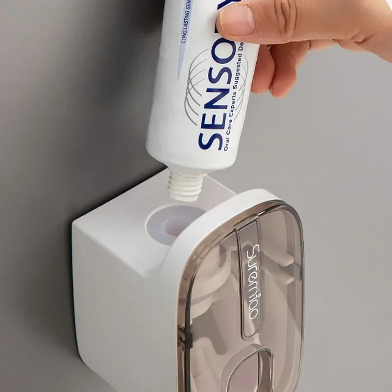 Distributeur automatique de dentifrice mural, presse-dentifrice, porte-brosse à dents domestique, gadgets paresseux, accessoires ménagers,