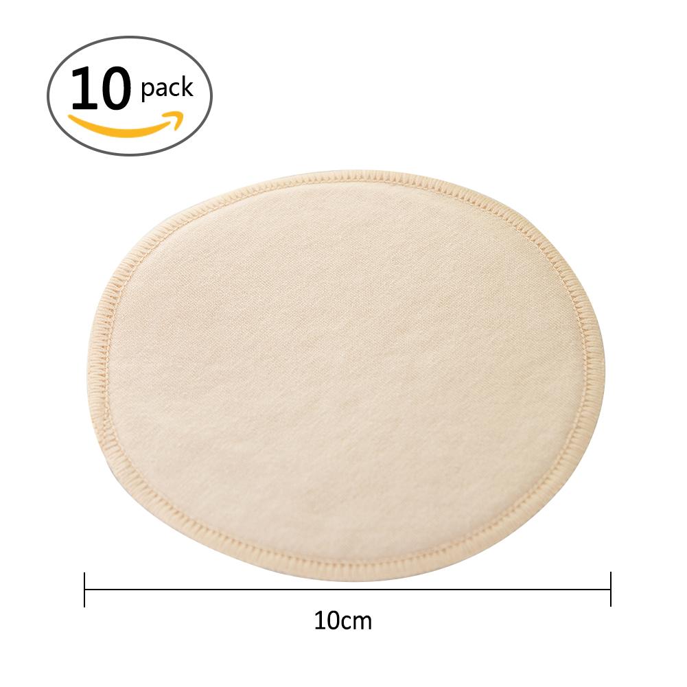 10 Pcs Mom Cutton Brust Pflege Pad Wasserdicht Waschbar Fütterung Reusable Starke Pads