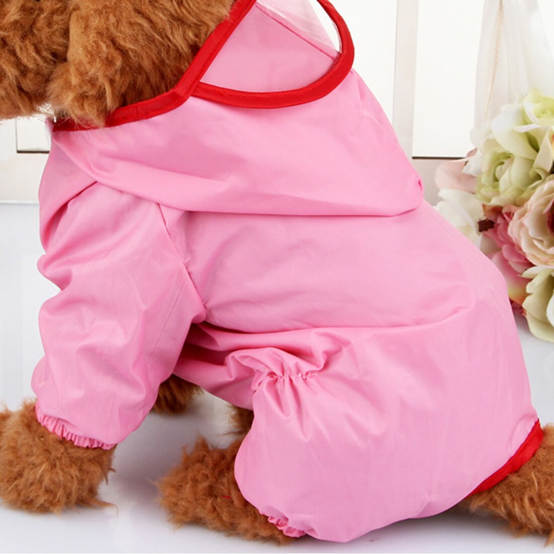 Kæledyr store hunde regnfrakke xs-xxl udedør gå vandtæt aftageligt regnslag vandbeskyttelse stor hundetøj blå