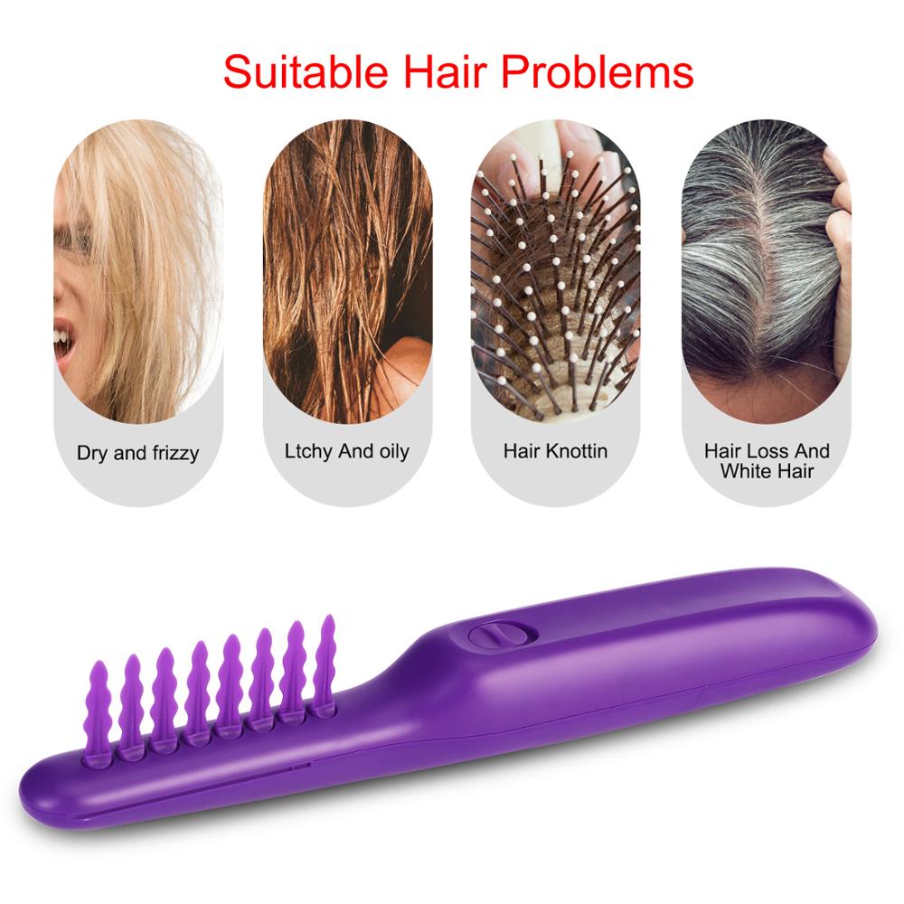 Electric Detangling Hair Brush Comb Smooth Out Detangling Massage Comb Electric Automatic Solve Tangled Hair Brush For Women