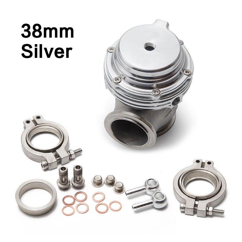 Tial 38mm V-Band Turbo Manifold Performance External Wastegate Compact Style: Silver