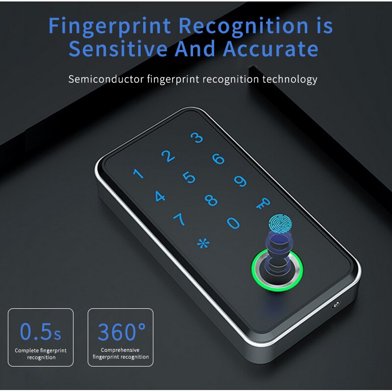 TTLOCK APP 13,56 Mhz RFID Smart Elektronische Schrank Türschloss Biometrische Fingerprint Schublade Schloss Smart Passwort Lock