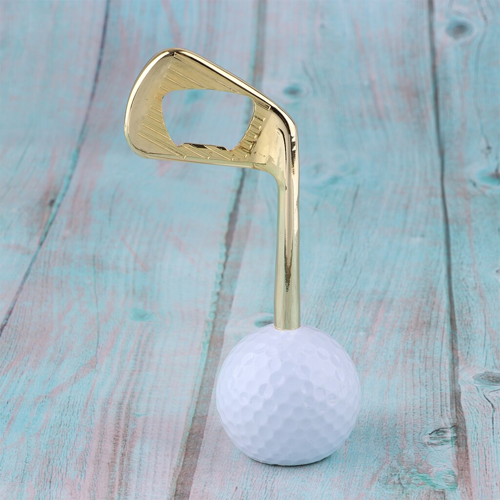 Nyhet golf ball flaskeåpner golfspiller øl lokk bryter bursdag til golfelskere entusiaster: Gylden