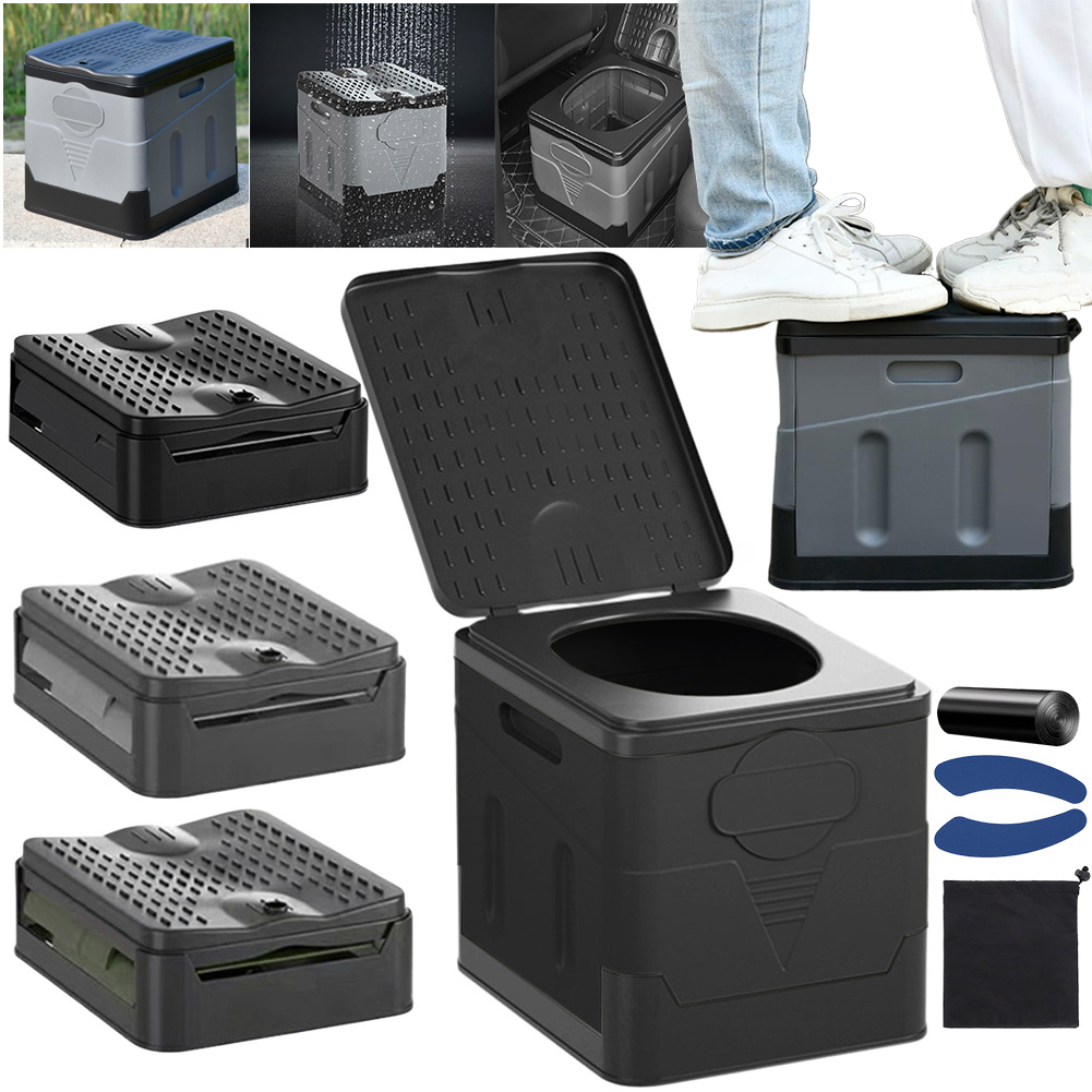 Auto Toilet Emmer Outdoor Nood Sanitaire Producten Draagbare Wc Prullenbak Voor Auto Truck Kamperen Wandelen Vissen Lange Reis