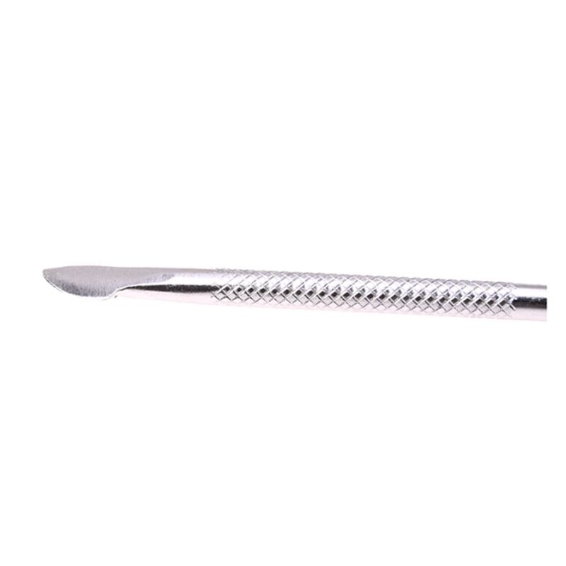 Rvs Nail Cuticle Remover Lepel Pusher Manicure Pedicure Care Tool Kit 12Cm