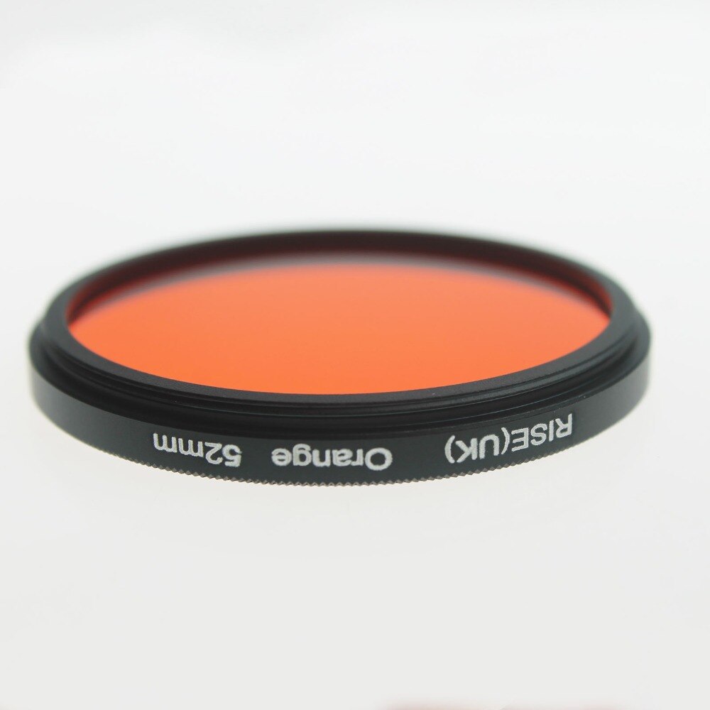 RISE (royaume-uni) 52 mm couleur orange lentille filtre pour Nikon D3100 D3200 D5100 objectif appareil photo reflex