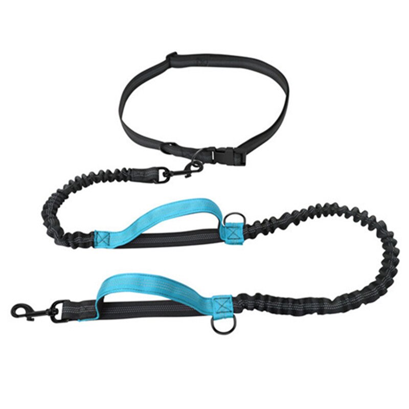 Hondenriem Handsfree Hondenriem Intrekbare Dubbele Handvat Honden Riemen Reflecterende Riemen Voor Honden Wandelen Huisdier Walker Accessoires: Bue