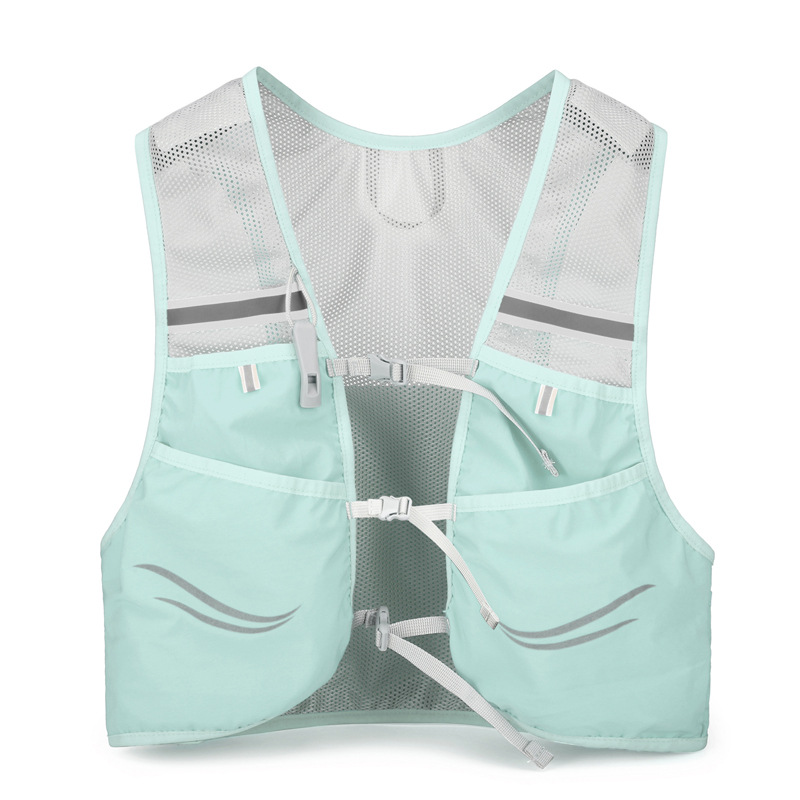 Leichter Laufrucksack, Trinkweste, geeignet für Fahrrad, Herren, Damen, Marathon-, Wandern, ultraleicht, tragbar, 2 l, 500 ml, Wasserkocher