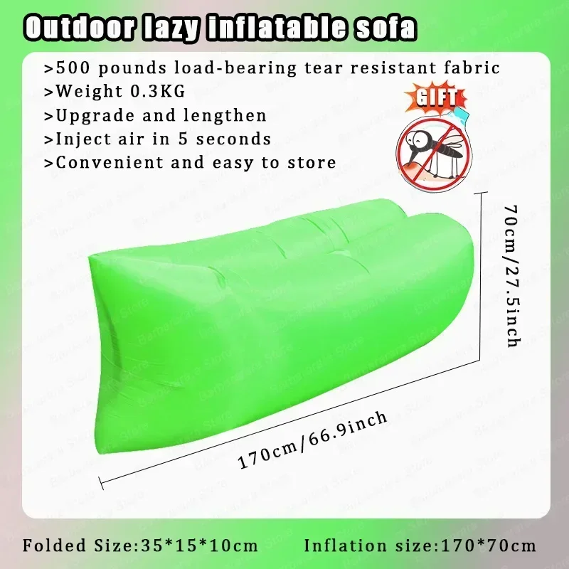sofá inflable al aire libre Camping Festival de Música Cama inflable para adultos Cojín de aire Cojín de aire Sofá portátil: Morado