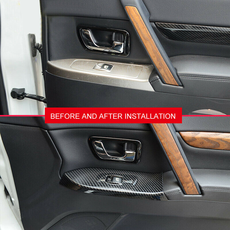 Molduras de marcos para ventana interior de coche, accesorios decorativos para Panel de botón interruptor, Mitsubishi Pajero