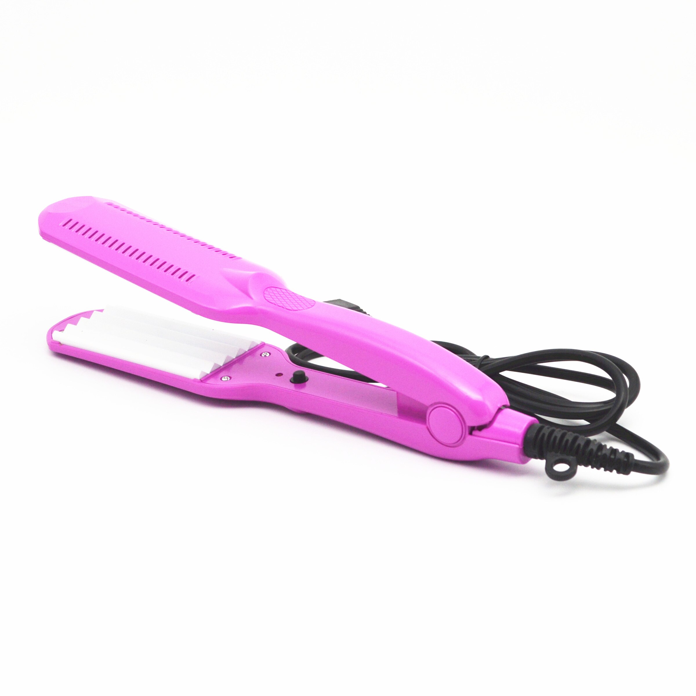 Professionelle Crimper Keramik Gut Curler Eisstockschießen Eisen Haar Richt breite platten Welle Haar: Rose / UK