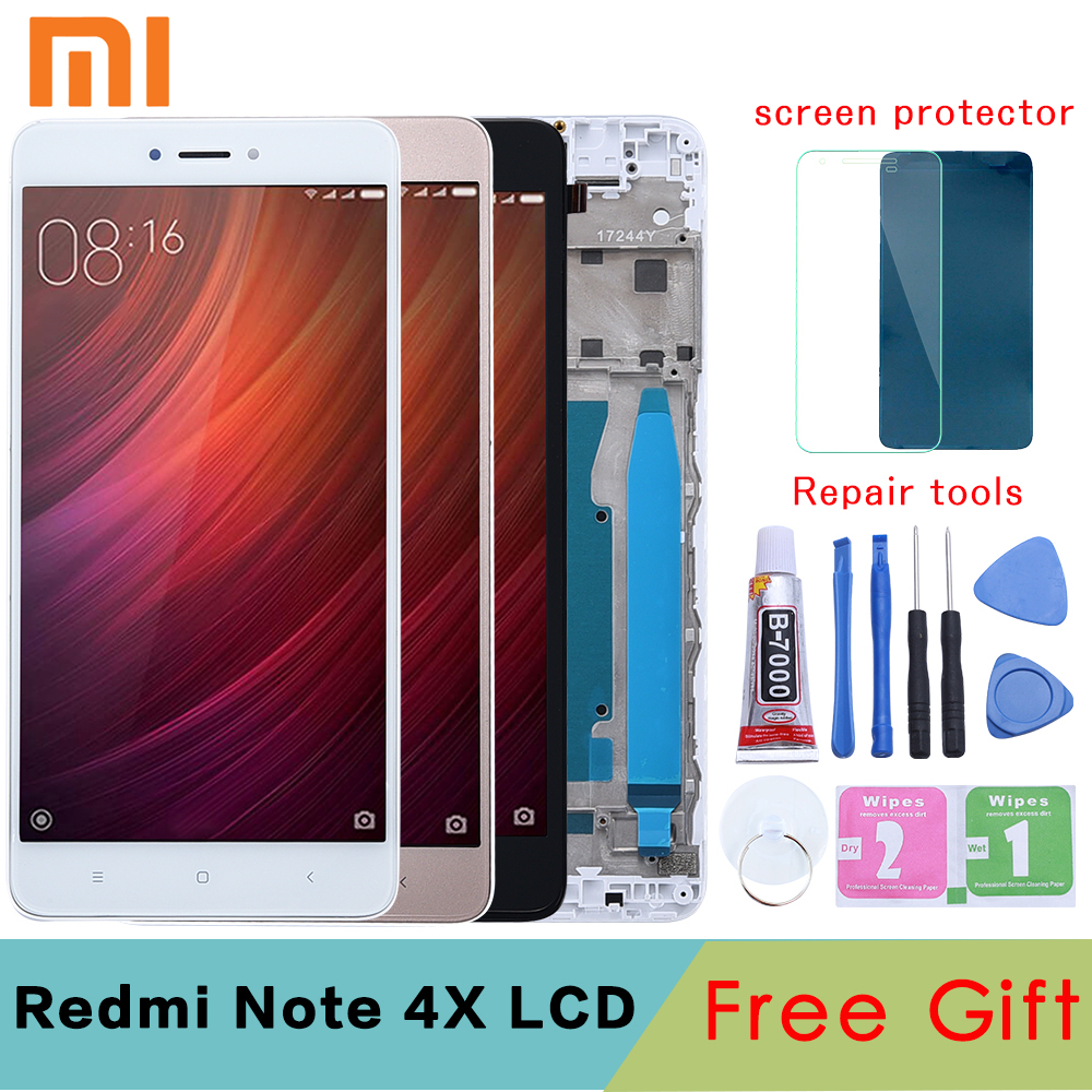 Originele 5.5 "Voor XIAOMI Redmi Note 4X Lcd Touch Screen Digitizer Vervangende NOTE 4X LCD voor Snapdragon 625