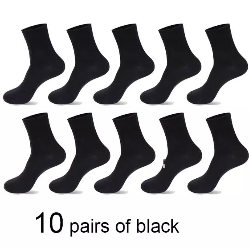 10 paar/männer Socken Polyester Baumwolle Mittelrohr Socken Sommer Dünne Einfarbig Atmungsaktive Geschäft herren Socken männer: Weiß Grün