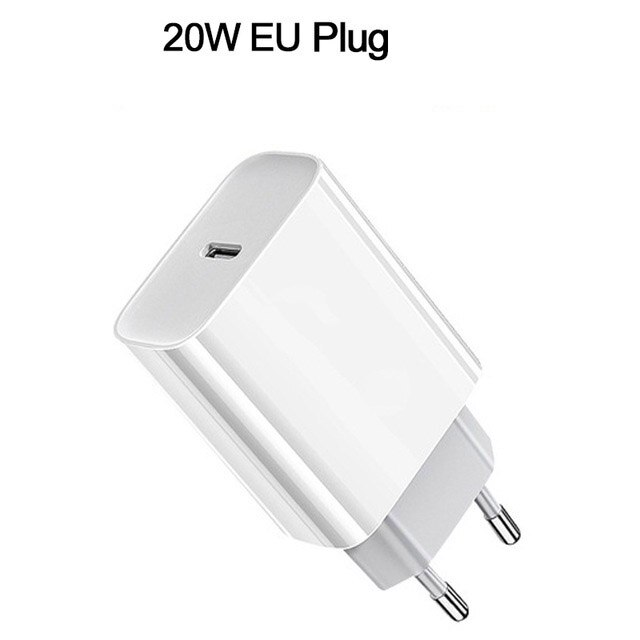 20W Fast Charger for iPhone 12 Pro Max 11 12 Mini XR XS X 8 Plus PD Charging USB C Charger Adapter for iPad Pro Air 4 20 W: EU