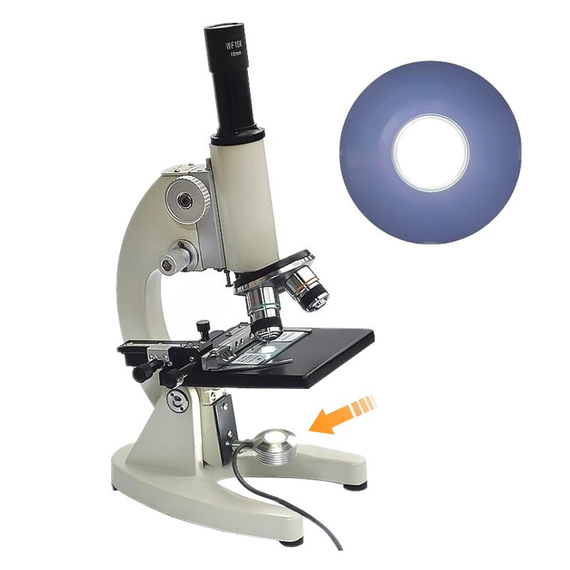 LED Light Source Biological Microscope Bottom Light USB Supplementary LED Lamp Microscope Illumination Brightness Adjustable