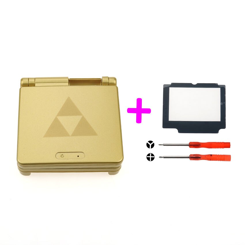 YuXi-carcasa de repuesto para Nintendo Game Boy Advance SP, conjunto completo de carcasa, cubierta con herramientas de lente de pantalla, para GBA SP: N