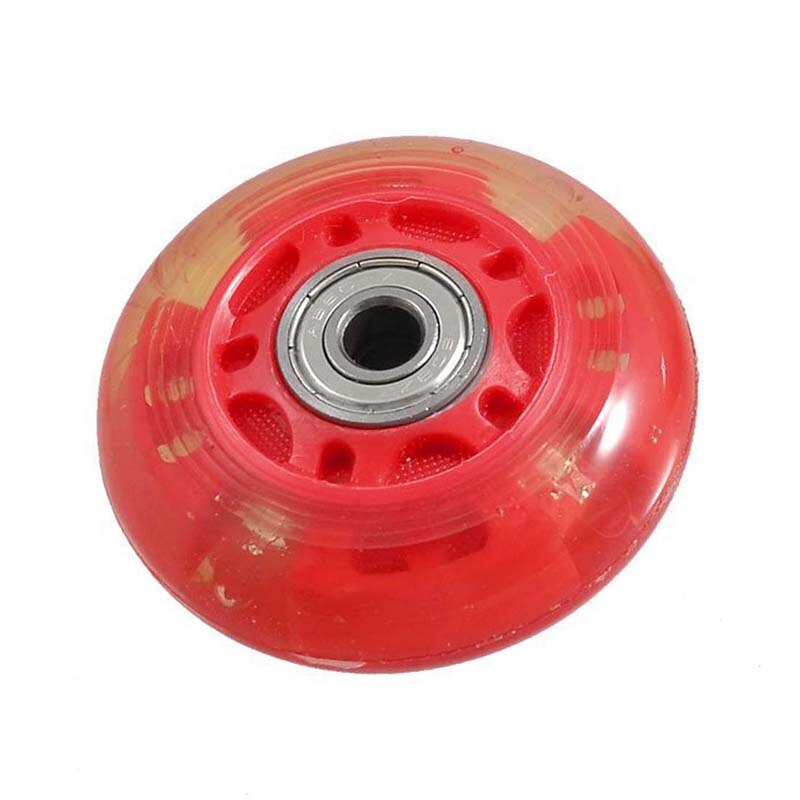 1 par 8mm diâmetro 608zz rolamento inline scooter patinação roda de skate vermelho