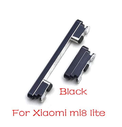 Side Power Key +Volume Button For Xiaomi Mi A2 6 6X 9 8 Lite Max Note 3 Play Parts: Mi8 Lite Black