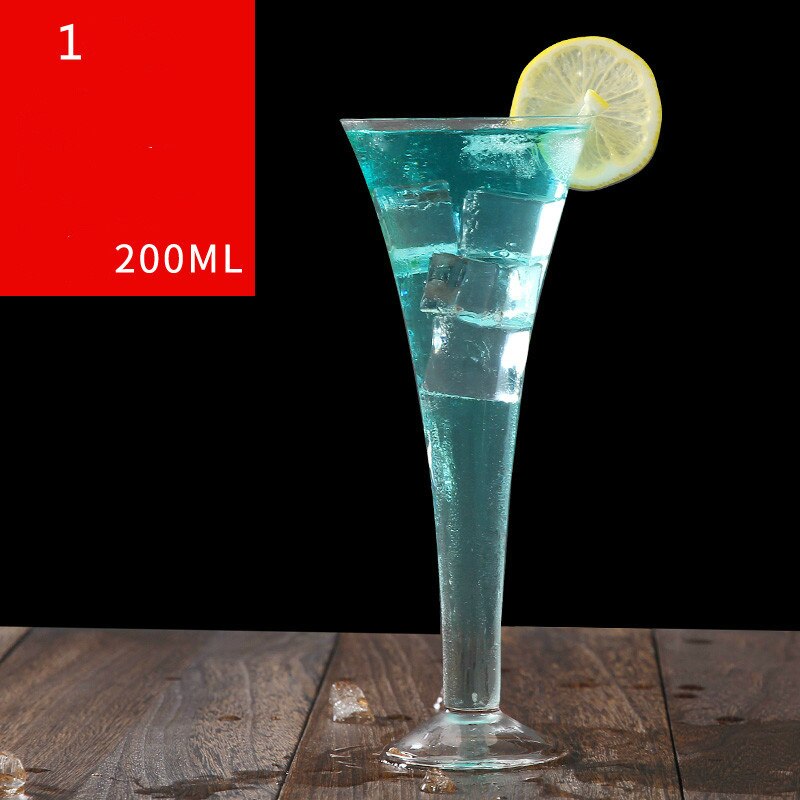 Krystalglas champagneglas verre mariage bryllupshorn høj fod martini boble v form sød vin cocktail kopper: 1