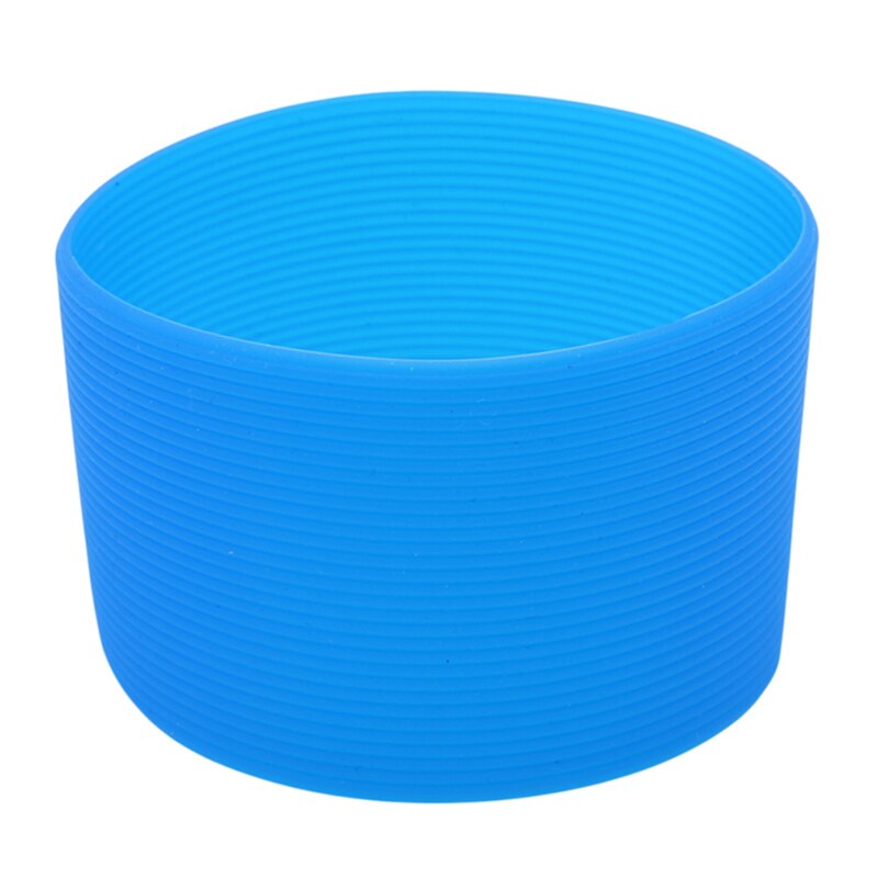 Enveloppe de tasse à café en Silicone, manchons de tasse en céramique, Recyclable, résistant à la chaleur, manchons de tasse d'eau, couvercle de tasse Plumyl: Blue