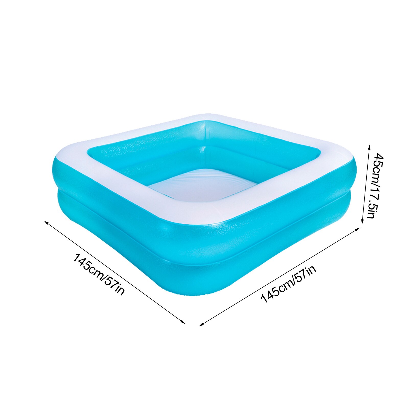 Kinderen Opblaasbaar Zwembad Breking Ice Blue Square Water Wastafel Met Reparatie Patch Voor Thuis Leveringen Ch