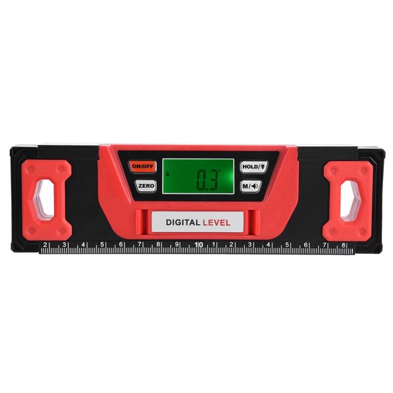 200mm Portable Digital Magnetic Angle Finder Level 4 x 90 Degree Inclinometer Lever Meter Measuring Tools Aluminum Alloy
