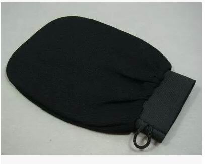 Bain de Hammam marocain 5 pièces/lot 4 couleurs | Bain de douche, gant d'épluchage magique, exfoliant pour bronzage, Kessa: Black