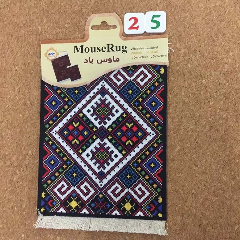 Mrgbest persan mini covor țesut mat mousepad stil retro model covor pad mouse pad cu franjuri home office decor mese artizanat: 25