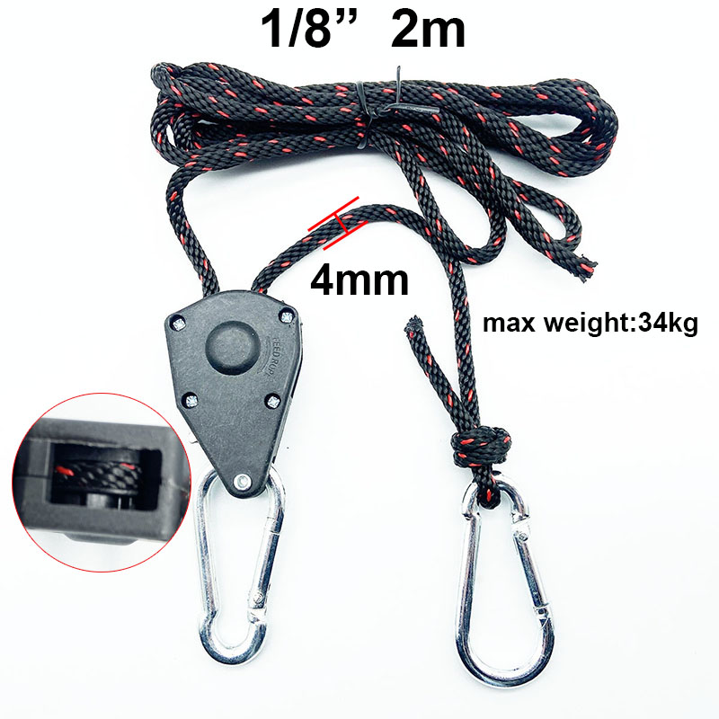 4/6/10mm Zelt Einstellbare Seil Verschluss Feste Schnalle Riemenscheibe Schlüssel Ratsche KleiderbüGel Lichter Heben Camping Markise Wind Seil