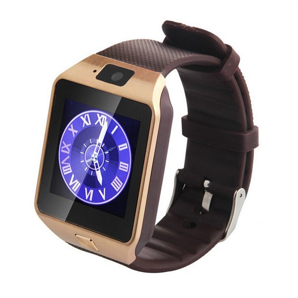 Montre intelligente Dz09 or argent Smartwatch montres pour Android et ios caméra montre: gold