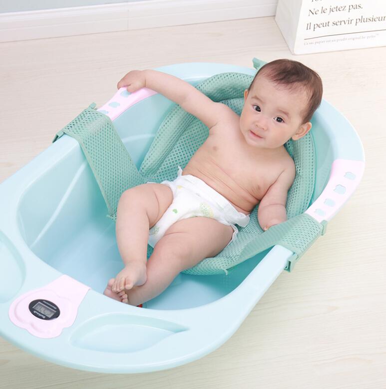 Opvouwbare Baby Douche Draagbare Luchtkussen Bed Baby Zuigeling Bad Pad Antislip Bad Mat Pasgeboren Veiligheid Bad Seat