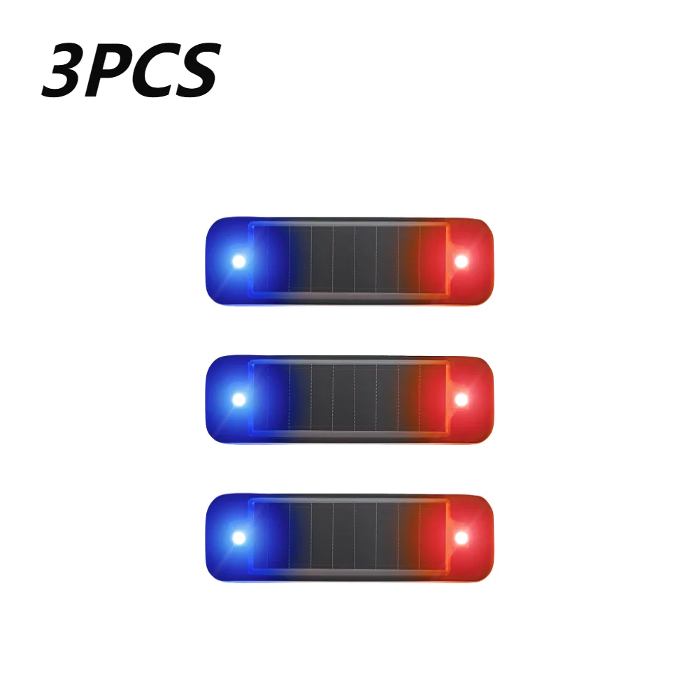 1-5 Stuks Auto Waarschuwingslampje Voor Fiets Motorfiets Scooters Solar Led Waarschuwt Licht Rood-Blauw Led Strobing Signaal Zonne-Energie Knipperlicht: green