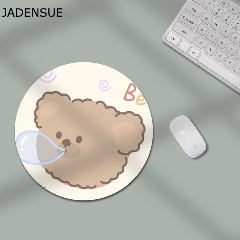 Śliczne podkładka pod mysz Kawaii podkładka pod mysz kreatywny 22cm średnica podkładka na biurko myszka do laptopa mata do myszy Mause biurko do komputera biurko maty