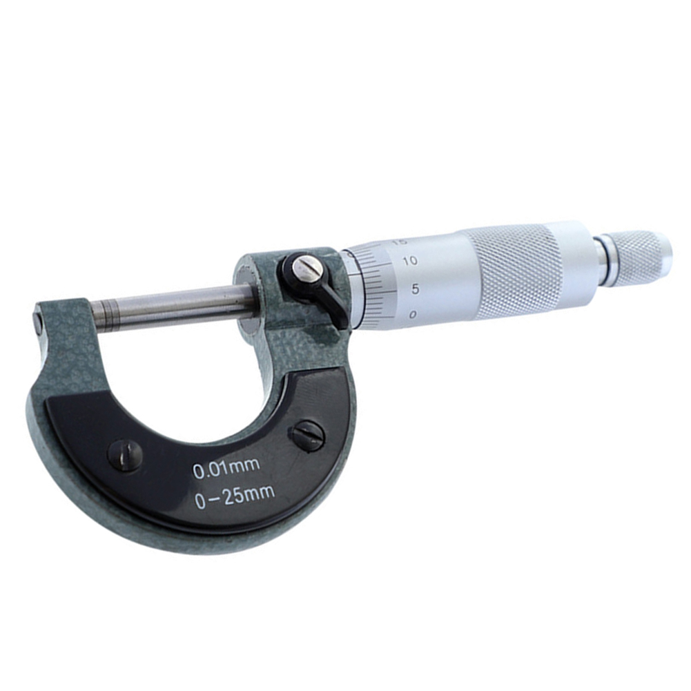Mikrometer nøjagtigt måleværktøj 0-25mm 0.01mm udvendig ekstern metrisk gauge mikrometer maskinmester måling