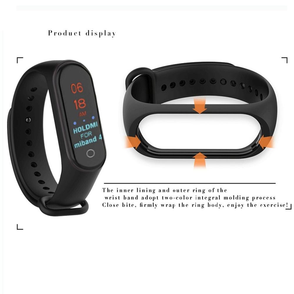 For Xiaomi Mi Band 4 / 3 Replacement Strap Sport Silicone Strap Wristband Bracelet Colorful Miband 3 4 Replacement Strap