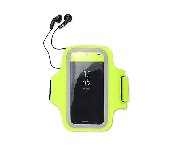 Neon Yellow Smart Phone Sports Arm Band,For jogging, walking and cycling,Suitable for touch screen, Waterproof