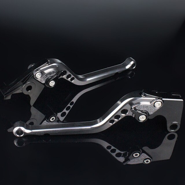 Motorsykkel brems kløtsj spak til kawasaki klr 250 klr 650 klr 650 1991-2007 1992 1993 1994 1995 1996 justerbar motorsykkel spak: Lang grå