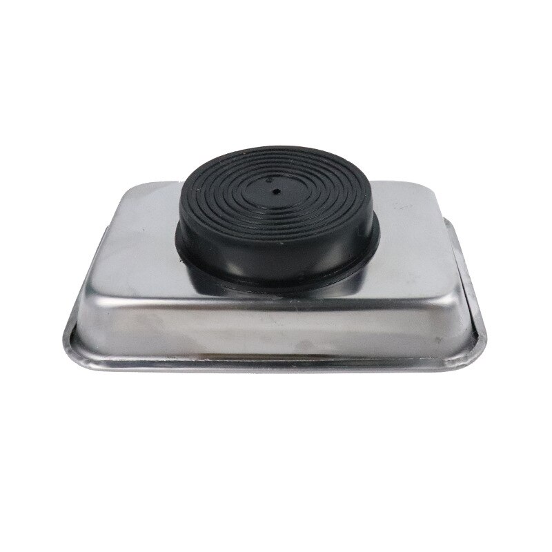 1pc magnetisk bakke rustfrit stål cirkulær firkantet skrue bakke til bildele sugepude absorbere opvaskeværktøj