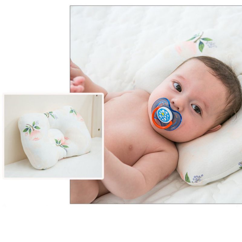 Cute Baby Pillow Cotton Anti-Head Stereotype Safe Four Seasons Universal Newborn Soft Anti-Spitting Milk 0-6Years