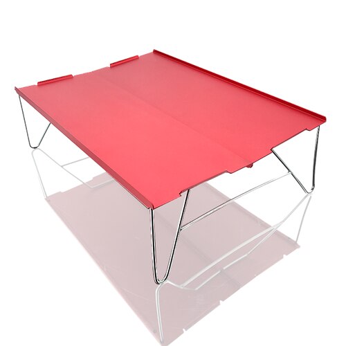 Camping Mini Tafel Klaptafel Kleine Draagbare Vouwen Compact Aluminium Tafels Voor Thuis Wandelen Camping: 4