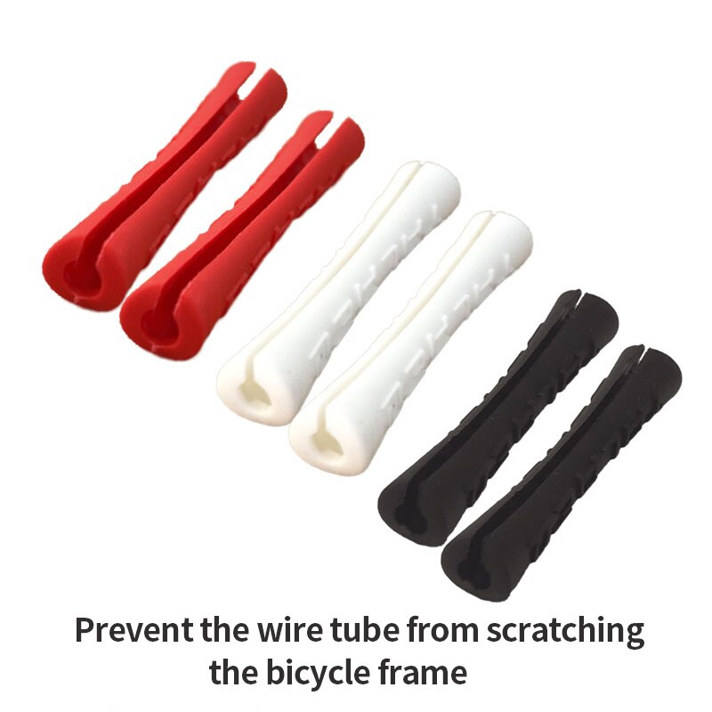 10Ps Mtb Bike Bescherming Tool Rubberen Kabel Beschermer Lijn Pijp Opening Beschermhoes Fiets Lijn Buis Beschermhoes