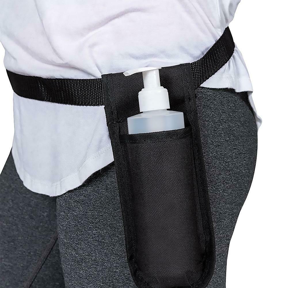 Oxford klut baby massasje flaske hylster enkelt kit massasje olje lotion dispenser justerbar midje belte holder belter for kvinner