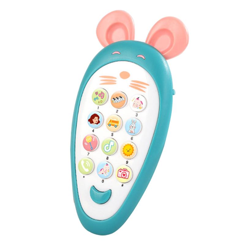 1Pc Baby Muziek Telefoon Speelgoed Mobiele Telefoon Speelgoed Telefoon Musical Educatief Speelgoed Kinderen Muziek Speelgoed Mobiele Telefoon Speelgoed: green