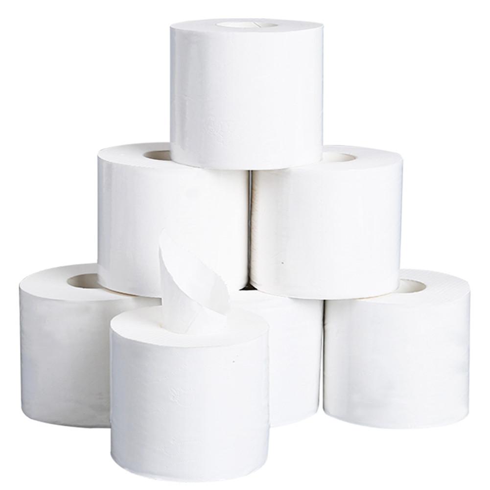 10X10 Cm Wit Toiletpapier Wc Roll Tissue Roll Pack Van 6/10 Roll Papieren Handdoeken Tissue Huishoudelijke Wc papier Tissue Papier
