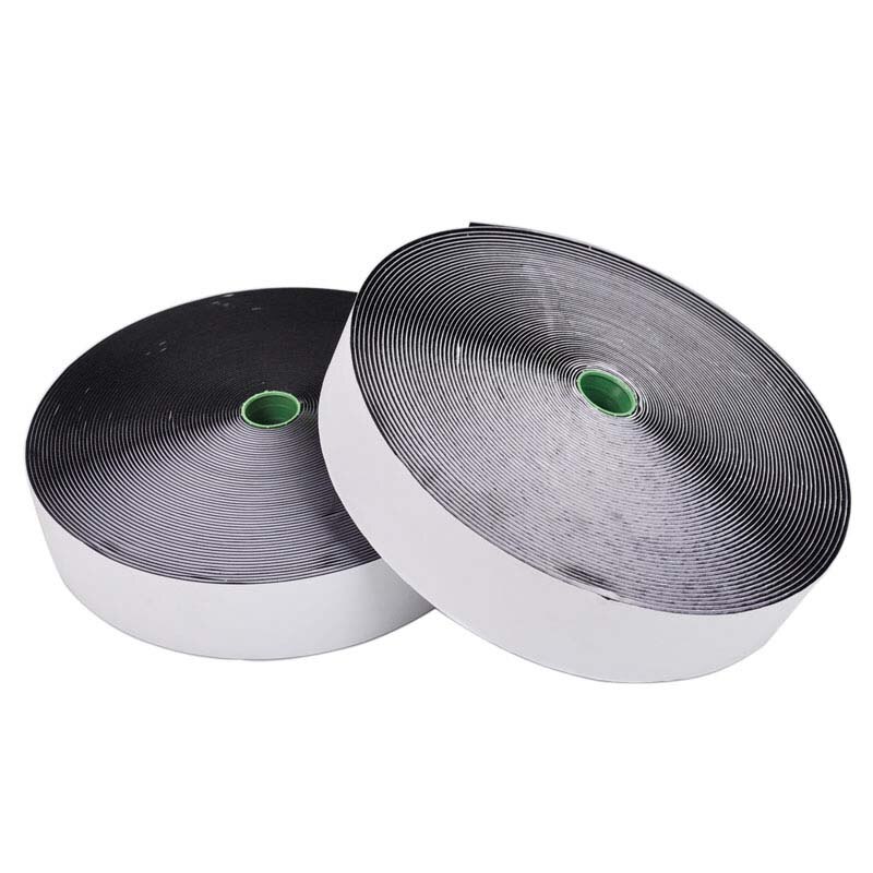 2cm bredder /25m længder lim selvklæbende velcrobånd tape krog og løkke sticker strip stick magisk tape velcro rem