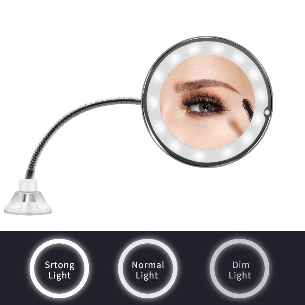 360 Degree 10X Folding Mirror Rotating Makeup Mirror My Flexible Mirror Magnifying Vanity Mirror